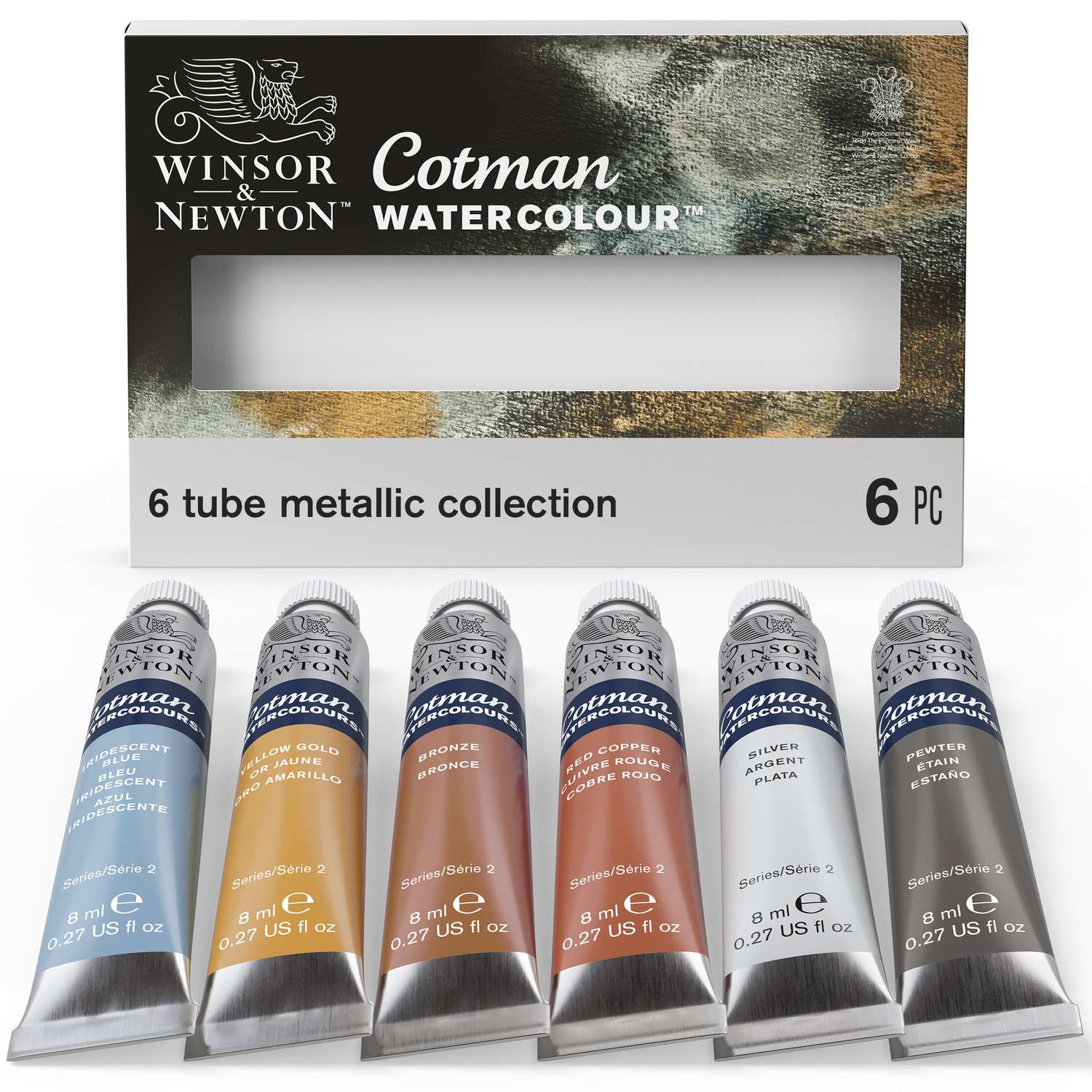 WINSOR NEWTON Cotman Aquarelverf 6 Set Metallic