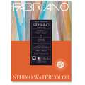 FABRIANO® Watercolour Studio HOT PRESS, aquarelpapier, gesatineerde korrel, 20,3 cm x 25,4 cm, satiné, 300 g/m², blok (eenzijdig gelijmd)