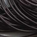 Leren veter — 2-sets, zwart, 1 mm geitenleer, pak van 2 stuks, 1 Geitenleer