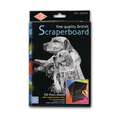 Essdee Origineel Engels scraperboard, 15,2 cm x 22,9 cm, set, 1. Pak met 10 scraperboards, incl. crapper cutter + handle