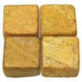 Marmeren mozaïek steentjes, set, 10 mm x 10 mm x 8 mm — ca. 120 steentjes (250 g), Travertin Giallo, 1. Inhoud: ca. 120 steentjes (250 g)