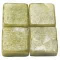 Marmeren mozaïek steentjes, set, 15 mm x 15 mm x 8 mm — ca. 50 steentjes (250 g), Smaragdgroen, 2. Inhoud: ca. 50 steentjes (250 g)