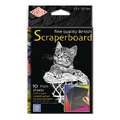 Essdee Origineel Engels scraperboard, 10,1 cm x 15,2 cm, set, 1. Pak met 10 scraperboards