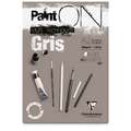 Clairefontaine | Paint ON Gris — multi-papier, DIN A2, 42 cm x 59,4 cm, 250 g/m², 1 stuk, 1. Blok met 30 vel