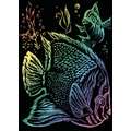 Royal & Langnickel® | Engraving Art™ Scratch Pictures — mini-sets, Tropical fish, 12,7 cm x 17,8 cm, set