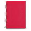 GERSTAECKER | Schetsboek — gespiraleerd linnen kaft, A4, 21 cm x 29,7 cm, rood, 150 g/m², schetsboek