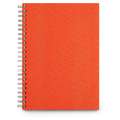 GERSTAECKER | Schetsboek — gespiraleerd linnen kaft, A4, 21 cm x 29,7 cm, oranje, 150 g/m², schetsboek