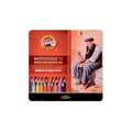KOH-I-NOOR | MONDELUZ 3720 aquarelpotlood — blikken, 24 kleuren — assorti, set, 2. Blik met 24 potloden
