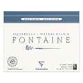 Clairefontaine | FONTAINE® aquarelpapier — grain nuageux 300 g/m², 24 cm x 30 cm, 300 g/m², ruw, 1. Blok met 15 vel — vierzijdig gelijmd