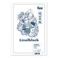 Vang Linolblock linoleum papier, 31 cm x 46 cm, blok (eenzijdig gelijmd) 20 vellen, 45 g/m²