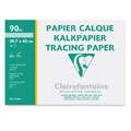 Clairefontaine Transparantpapier 90-95 gr/m², A3, 29,7 cm x 42 cm, 10 vel, A3, 90 g/m², blok (eenzijdig gelijmd)