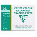 Clairefontaine Transparantpapier 90-95 gr/m², 24 cm x 32 cm, 20 vel, formaat 24 cm x 32 cm, 90 g/m², vel, pak