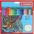STABILO® Pen 68 viltstiftenset, 24 kleuren