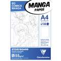 Clairefontaine | MANGA layout-blok — STORYBOARD, DIN A4, 21 cm x 29,7 cm, 55 g/m², glad, 1. Eenvoudige indeling : blok met 100 vel