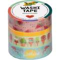 folia® Washi-Tape plakband, set, Tropical, set, 2. Set met 4 rollen