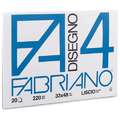 FABRIANO® Disegno 4 tekenpapier, 24 cm x 33 cm, 220 g/m², fijn