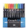 GRAPH`O Twin Tip Marker-Set, 38 markers
