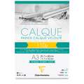 Clairefontaine | CALQUE calqueerpapier, DIN A3, 29,7 cm x 42 cm, 110 g/m², blok (eenzijdig gelijmd), 05. Gramsgewicht: 110 g/m²