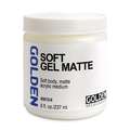 GOLDEN® | SOFT GEL acrylmedium — diverse glansgraden, pot 237 ml, 1 stuk, 3. Matte = mat