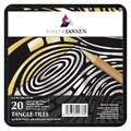 MARPA JANSEN Magic Paper® Tangle Tiles, goud/zilver, vierkant, 8,9 cm x 8,9 cm