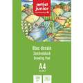 artist junior tekenblok - wit papier, DIN A4, 21 cm x 29,7 cm, 120 g/m²