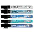 PÉBÉO Acrylic Marker set, set, White + Light blue + Cyan + Caribbean blue + Miidnight blue