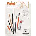 Clairefontaine | Paint ON Blanc — multi-papier, DIN A3, 29,7 cm x 42 cm, 250 g/m², 1 stuk, 2. Blok (kopsgelijmd) met 40 vel