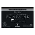 Clairefontaine | FONTAINE® aquarelblok — zwart, 14 cm x 21 cm, 300 g/m², fijn, 3. Blok met 20 vel — vierzijdig gelijmd