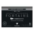 Clairefontaine | FONTAINE® aquarelblok — zwart, 10 cm x 15 cm, 300 g/m², fijn, 3. Blok met 20 vel — vierzijdig gelijmd