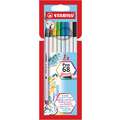 STABILO® | Pen 68 viltstift — sets, 8 kleuren, set
