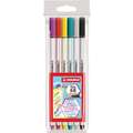 STABILO® | Pen 68 viltstift — sets, 6 kleuren, set