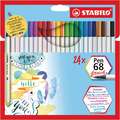 STABILO® | Pen 68 viltstift — sets, 24 kleuren, set