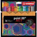 STABILO® | point88® fineliner — sets, 24 kleuren, set