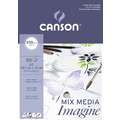CANSON® Aquareblok Imagine, fine korrel, A3, 200 g/m², blok (eenzijdig gelijmd)