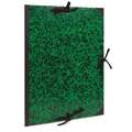 Clairefontaine | Annonay tekenmap — groen-zwart, Binnen 50 cm x 70 cm, buiten 52 cm x 72 cm, met 3 banden