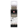 SAKURA PIGMA MICRON™ fineliner — sets, 3-set 1, set, 1. Lijnbreedte: 0,3 mm, 0,4 mm en 0,5 mm