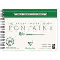 Clairefontaine FONTAINEspiraalblok, aquarelpapier grove korrel, 18 cm x 24 cm, 300 g/m², ruw, blok, spiraalgebonden
