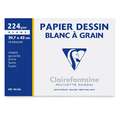 Clairefontaine Papier Dessin tekenpapier, 29,7 cm x 42 cm, A3 - 29,7 x 42cm - 224g/m² - 10 vellen, glad|ruw, 224 g/m²