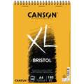 CANSON® XL® Bristol Bristolpapier, A4, 21 cm x 29,7 cm, 180 g/m², glad, blok, spiraalgebonden