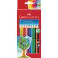 FABER CASTELL Colour Grip 2001 kleurpotloden set, 12 kleurporloden in kartonnen etui