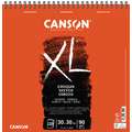 CANSON® XL® Schets- en Studieblok, 30 cm x 30 cm, blok, spiraalgebonden, 90 g/m², 30 x 30 cm 120 vel, staand spiraal gebonden