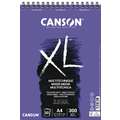 CANSON® XL Mix Media 300 gr/m² universeel papierblok, DIN A4, 21 cm x 29,7 cm, 300 g/m², mat, blok, spiraalgebonden