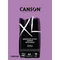 Canson XL Marker tekenblok, 70g, DIN A4, 21 cm x 29,7 cm, 70 g/m², satiné, blok (eenzijdig gelijmd) 100 vellen