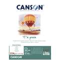 CANSON® "C" à grain® tekenpapier blok, A3, 29,7 cm x 42 cm, fijn, blok met 30 vel, 3. gramsgewicht 224 g/m²
