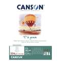 CANSON® "C" à grain® tekenpapier blok, A4, 21 cm x 29,7 cm, fijn, blok met 30 vel, 3. gramsgewicht 224 g/m²