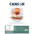 CANSON® "C" à grain® tekenpapier blok, A4, 21 cm x 29,7 cm, fijn, blok met 30 vel, 2. gramsgewicht 180 g/m²