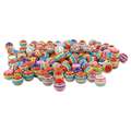 Ronde kralen ○ veelkleurig gestreept — 200-set assorti