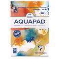 Clairefontaine | GOLDLINE® AQUAPAD® aquarelblok — kopsgelijmd, DIN A5, 14,8 cm x 21 cm, 300 g/m², blok (eenzijdig gelijmd), 1. Blok met 70 vel