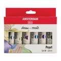 Talens | AMSTERDAM Standard Series acrylverf — 6-sets, Pearl, 6 x tube 20 ml, set