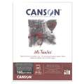 CANSON® | Mi-Teintes® pastelblok, Black, blok (eenzijdig gelijmd), 160 g/m², 24 cm x 32 cm